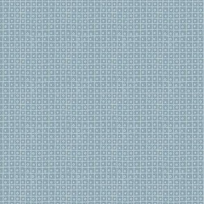 circle in a square - surf - tiny grid pattern in pale ocean blue
