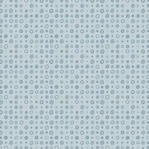 marbles - surf - Irregular bullseye polkadots in ocean blue