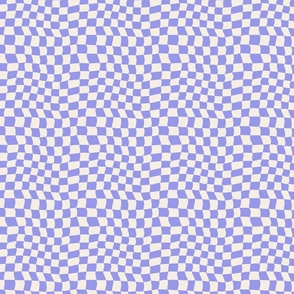 Warped Checkerboard - Very Peri Periwinkle - SMALL