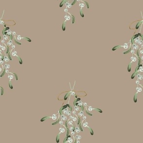 Mistletoe Bunch - Green Beige  MEDIUM