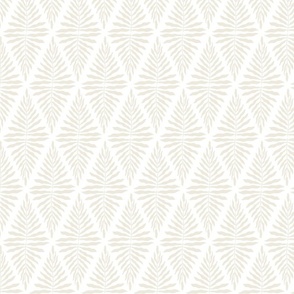 Palm Block Print soft beige