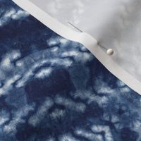 Shibori Tile Pattern - Indigo Dyed Textile Decor 