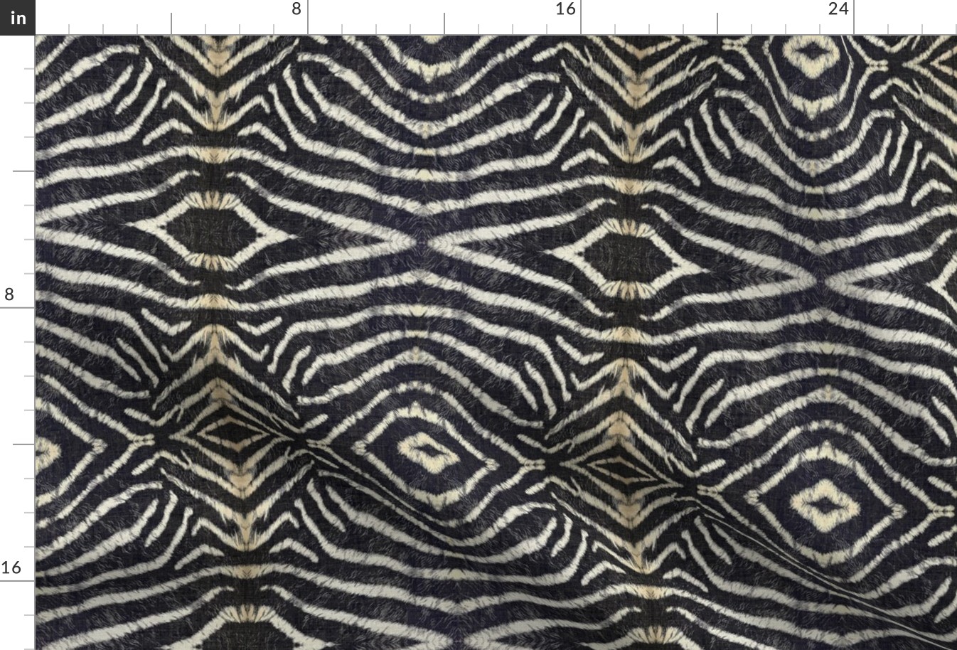 12" African Safari Zebra Masculine Pattern Home Decor by Audrey Jeanne