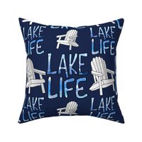 Lake Life (Navy Blue large scale) 