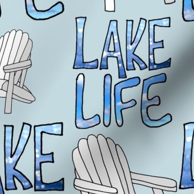 Lake Life (Haint Blue large scale)