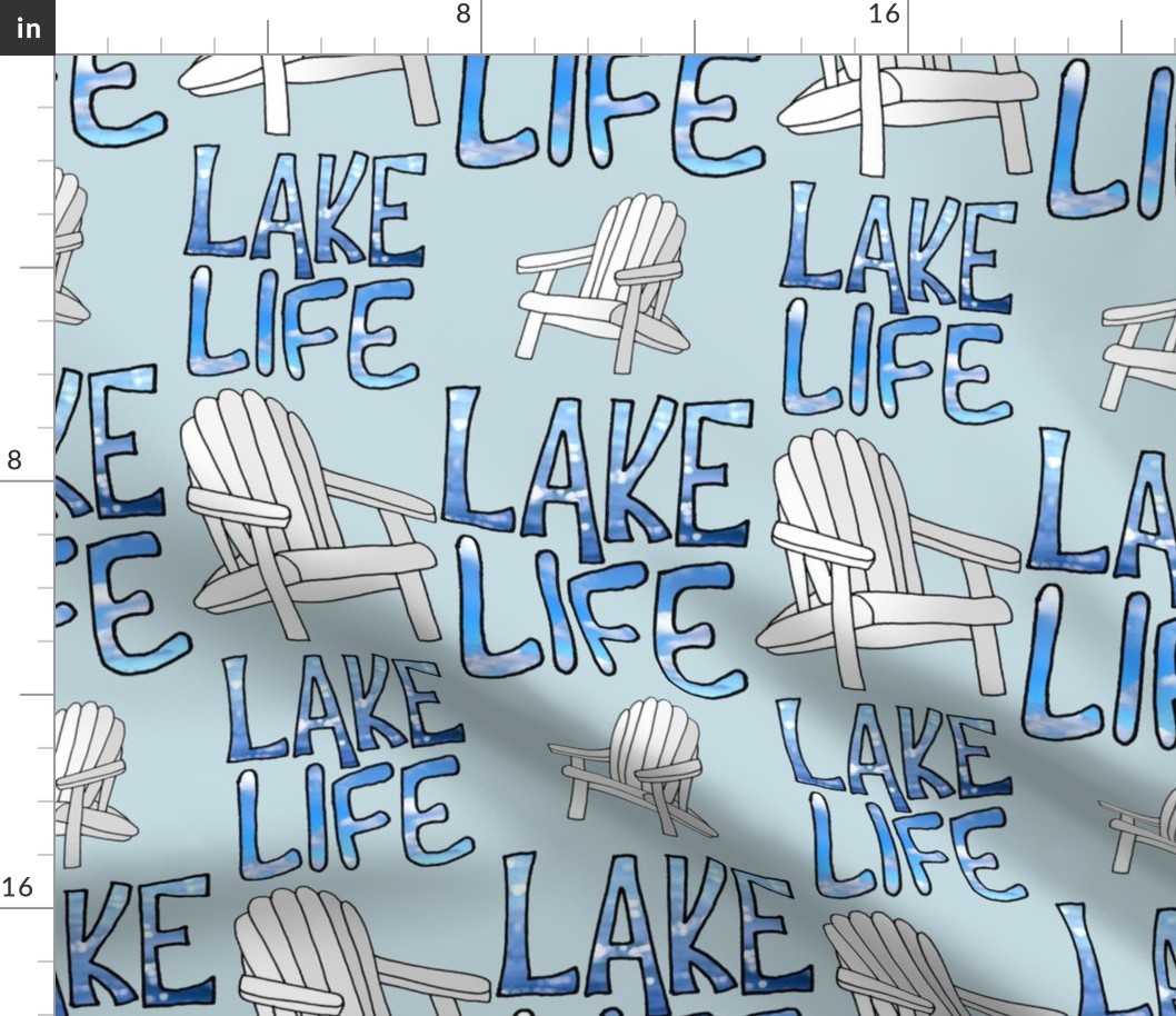 Lake Life (Haint Blue large scale)