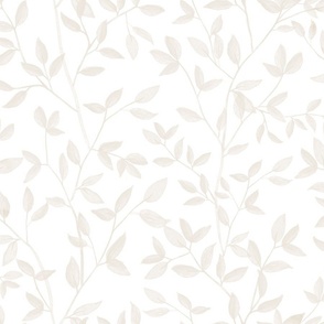 Cream on white foliage