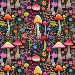 Colorful mushrooms
