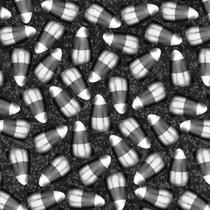 Candy Corn Black and White