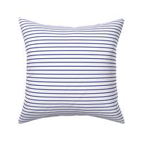  Classic 1/2 Inch Navy Blue Pinstripe on a White Background