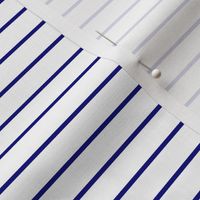  Classic 1/2 Inch Navy Blue Pinstripe on a White Background