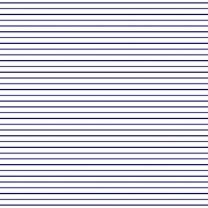  Classic 1/2 Inch Navy Blue Pinstripe on a White Background