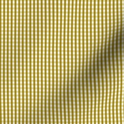 gingham check-yellow, gold and cream 