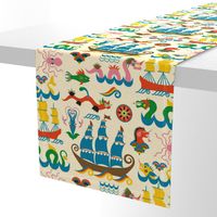 Mythical Sea Creatures Map - LARGE