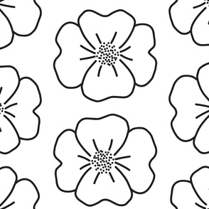 Blooming Print 3 - Black & White