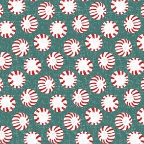Retro Peppermint Candy - Textured Green