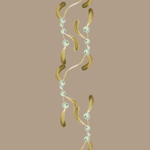 Mistletoe Garland Gold - Beige  LARGE