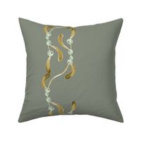 Mistletoe Garland Gold - Sage Green LARGE