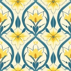 Art Nouveau Daffodils