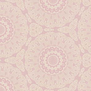 Pink Shabby Chic Bohemian Mandala Vintage Pattern