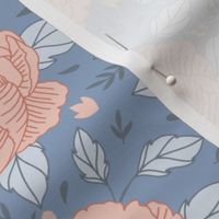 Bashful Rosy Peonies Pantone Intagible Pattern