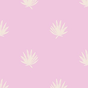 Palm Leaf polka Dot Sizzle Pink 12x12