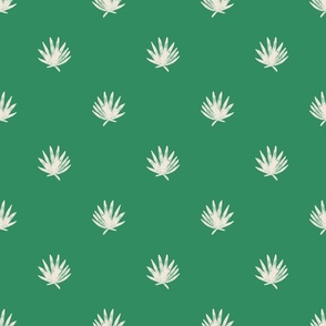 Palm Leaf polka Dot Sizzle Grass Green 6x6