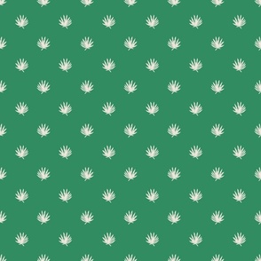 Palm Leaf polka Dot Sizzle Grass Green 3x3