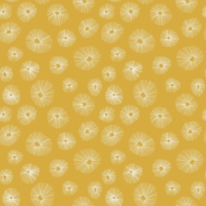 Cotton Puffs in Mustard