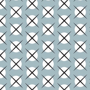 Intersection 1 - White on Hint of Teal