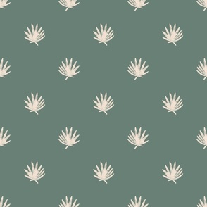 Palm Leaf polka Dot Dune Sage 6x6