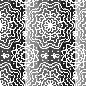 Black Gray Geometric Symmetrical