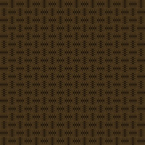 (XXS) Black & Brown_Basic Repeat Pattern_Winsome Steampunk Geometric Gear Pattern