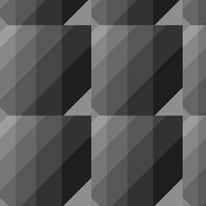 Black Gray Abstract Geometric Diagonal Stripes 