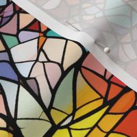 Abstract Stained Glass Fabric