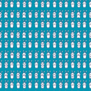 Munsell Blue Hangry Bunnies / small
