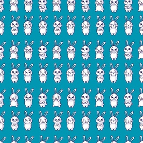 Munsell Blue Hangry Bunnies / medium