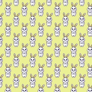 Yellow Hangry Bunnies Single Repeat / Small