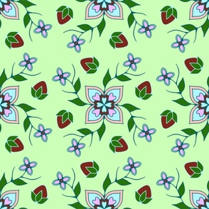 Green Floral