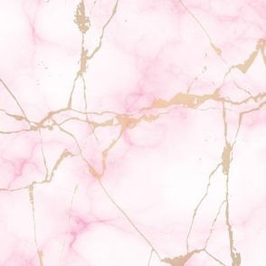 Pink marble kintsugi