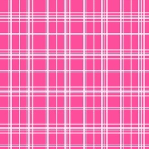 Hot Pink and White Plaid