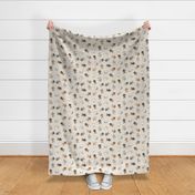 Dog Snow Angels - Beige, Large Scale