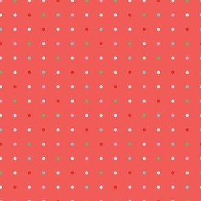 Colored Dot Grid - Light Red, Medium Scale
