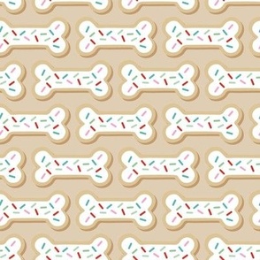 Dog Bone Cookies - Beige, Medium Scale