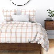 Winter Potpourri Plaid - Pink and Rust, Large Scale