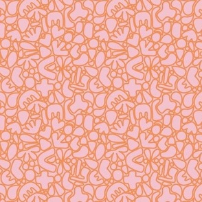 orange and pink shapes - small 