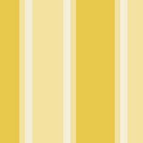 Monochromatic Zafferano Yellow Vertical Stripes 