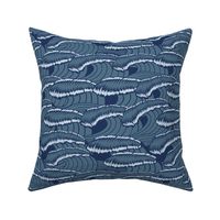 Stormy Waves - admiral blue, classic navy