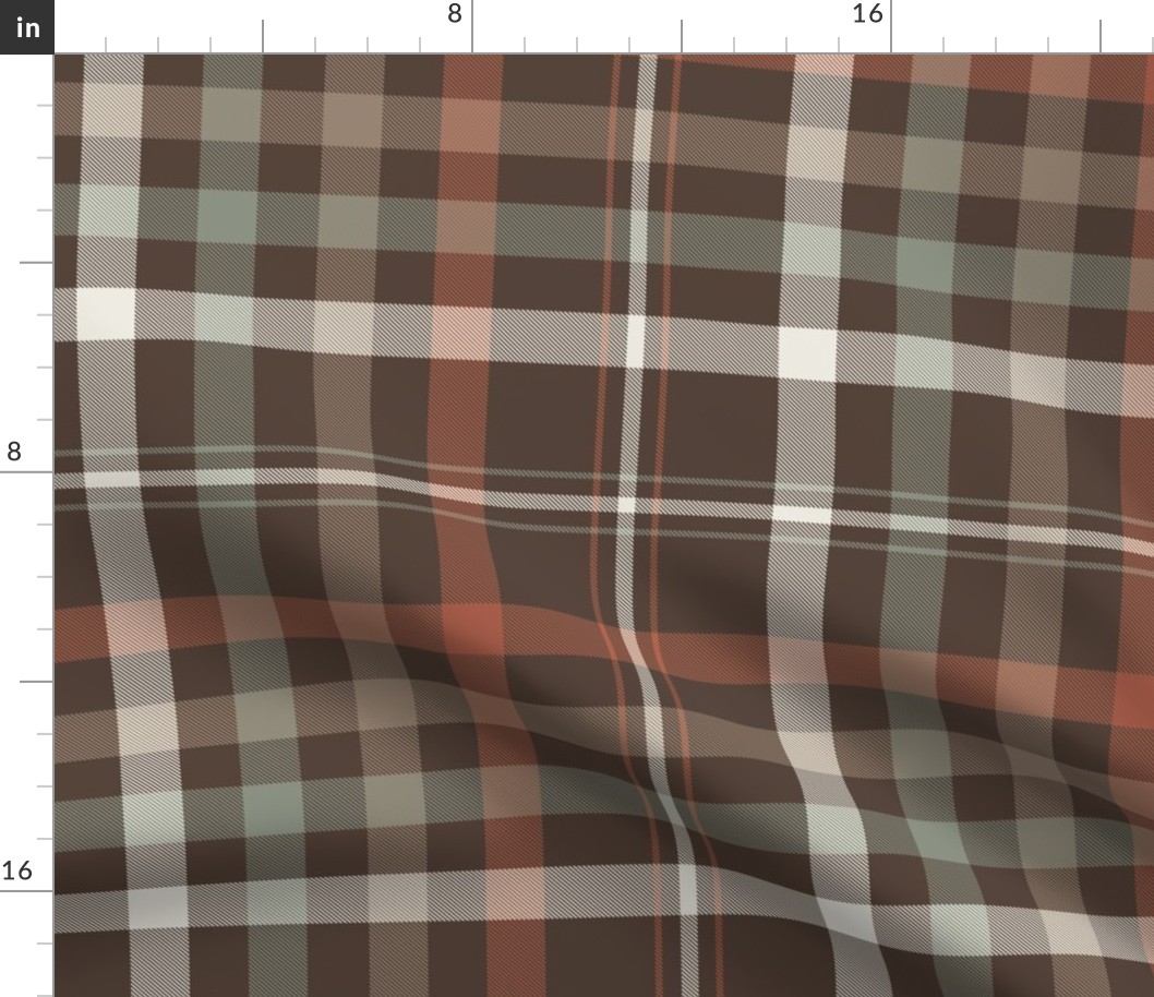Blanket Plaid II | Woodland Brown Red Green | Cabincore