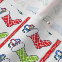 Retro Style Christmas Stockings Pattern